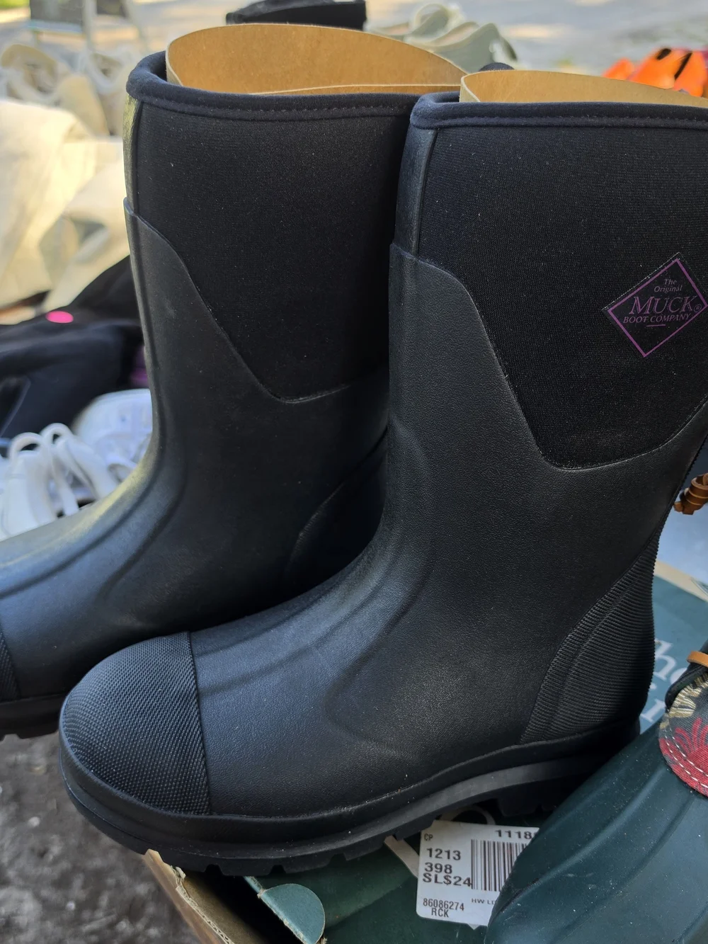 Black Women Waterproof Mid-Calf Boots
